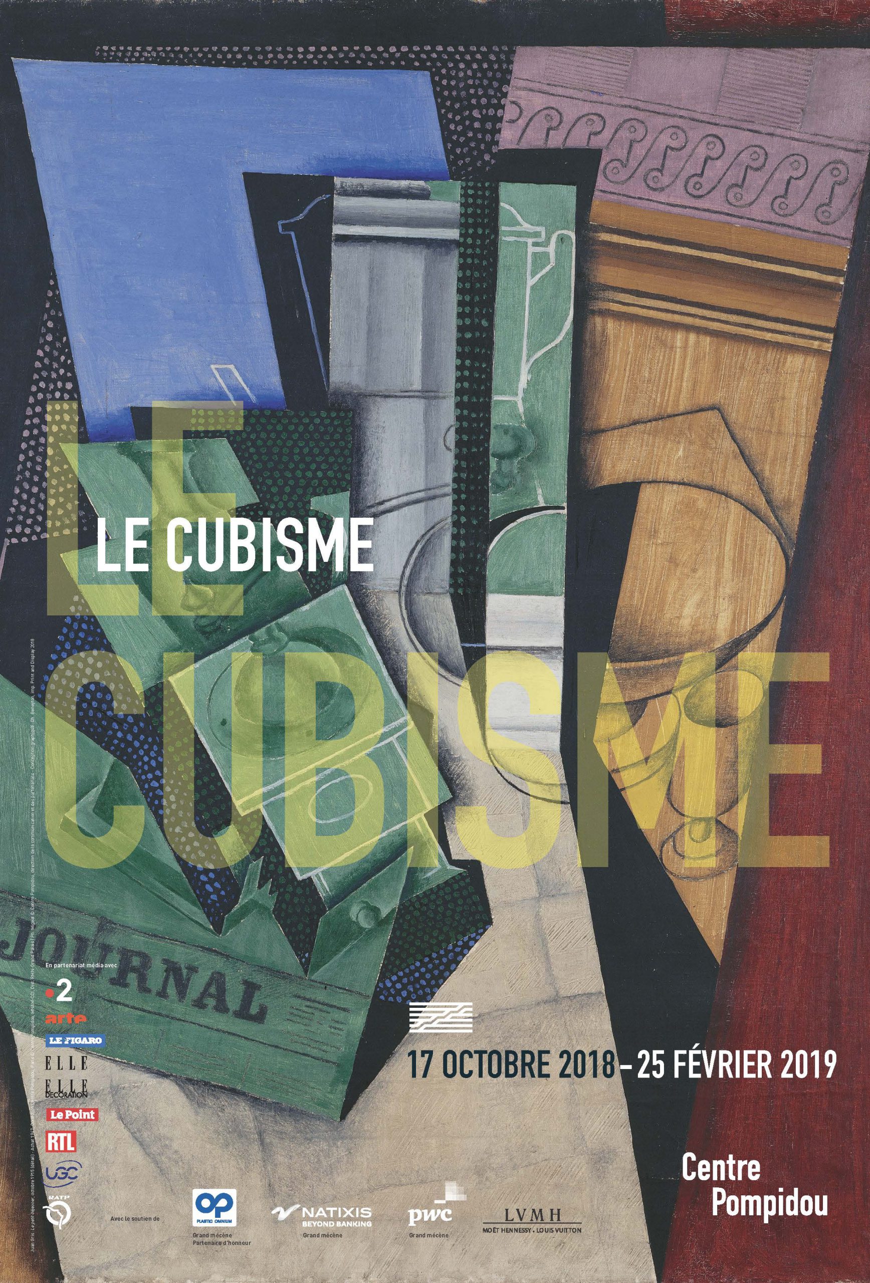 Affiche exposition Le Cubisme (2018)