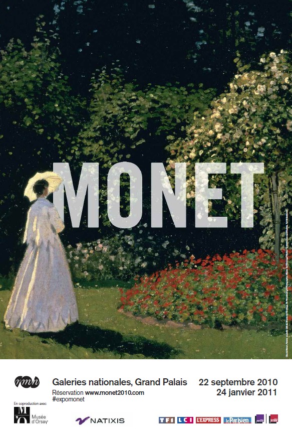 Claude Monet (1840-1926), affiche de l'exposition © Affiche Rmn-Grand Palais, 2010