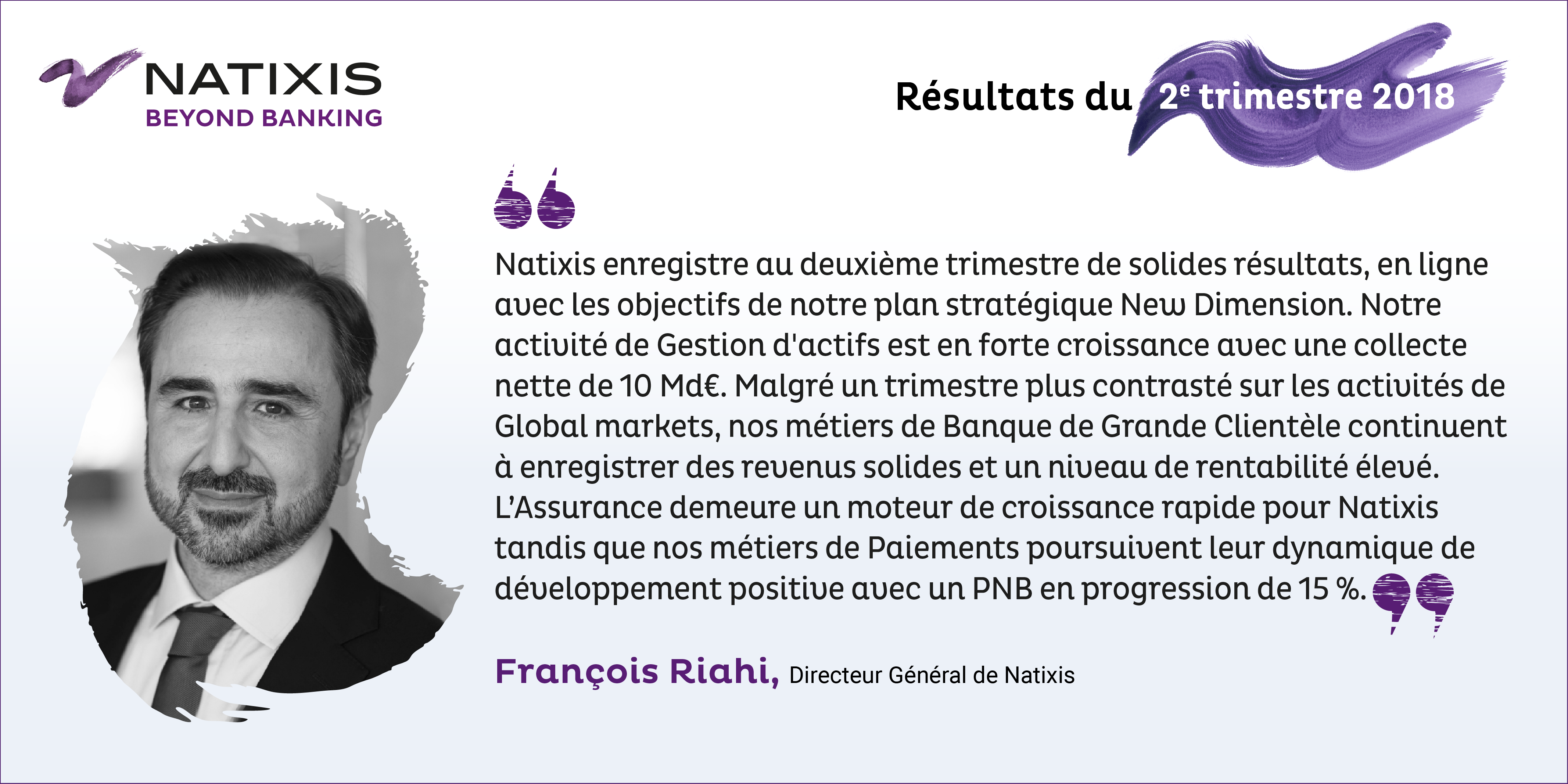 Francois Riahi - Résultats du 2e trimestre 2018