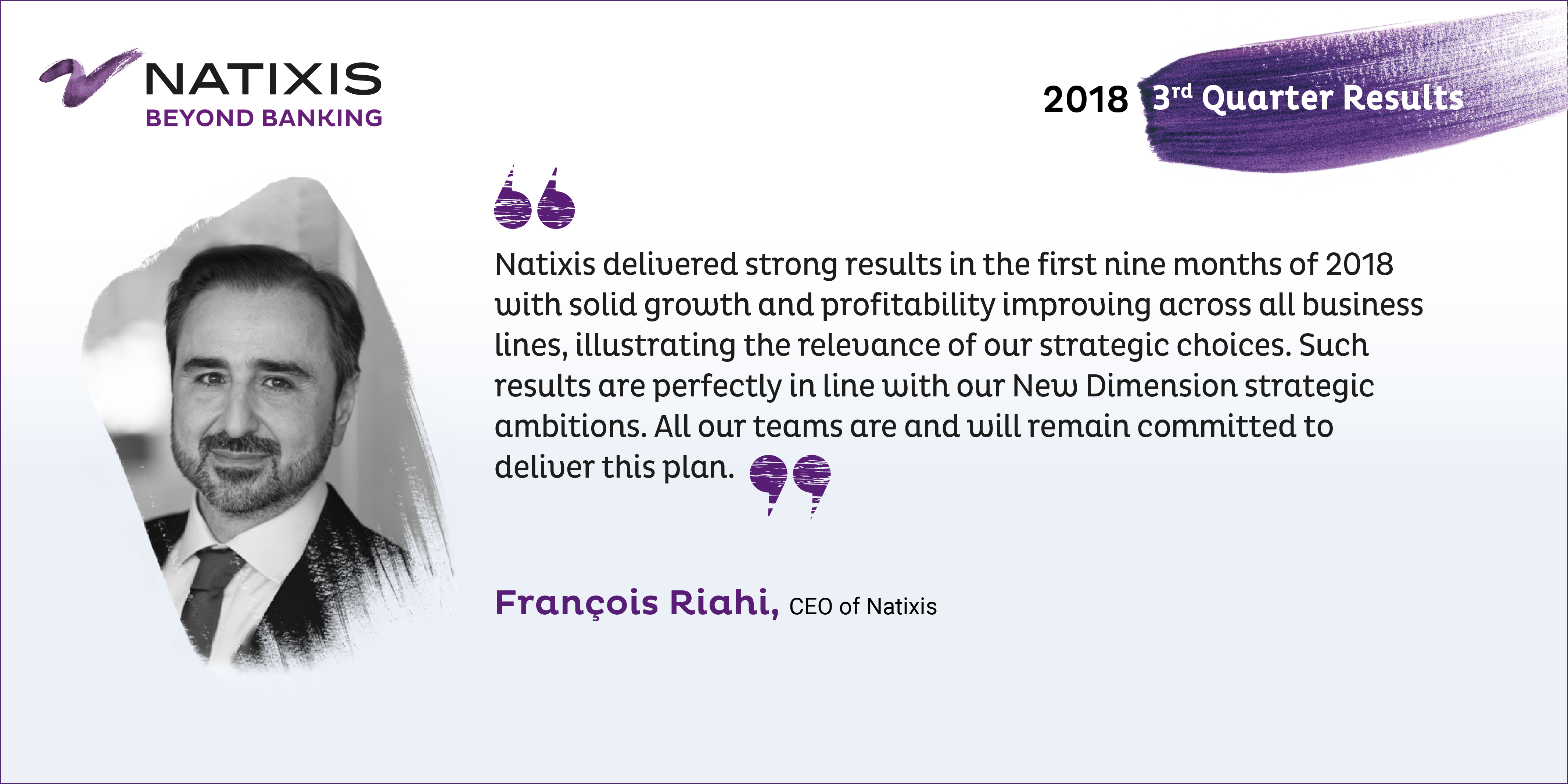 Natixis - Francois Riahi - 2018 3rd Quarter Results