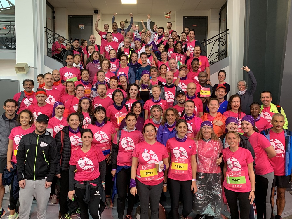 Natixis Course-marche Odyssea Paris 2019 Lutte contre le cancer du sein équipeNatixis 1000