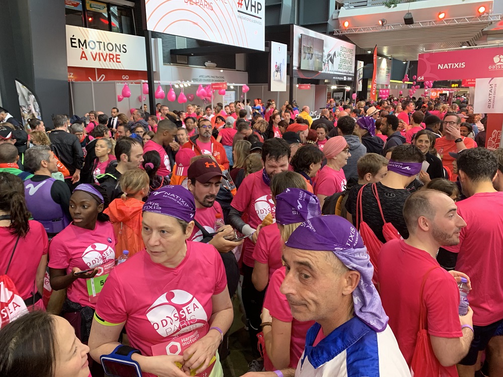Natixis Course-marche Odyssea Paris 2019 Lutte contre le cancer du sein ravitaillement 1000