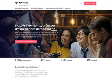 site internet de Natixis Payments 